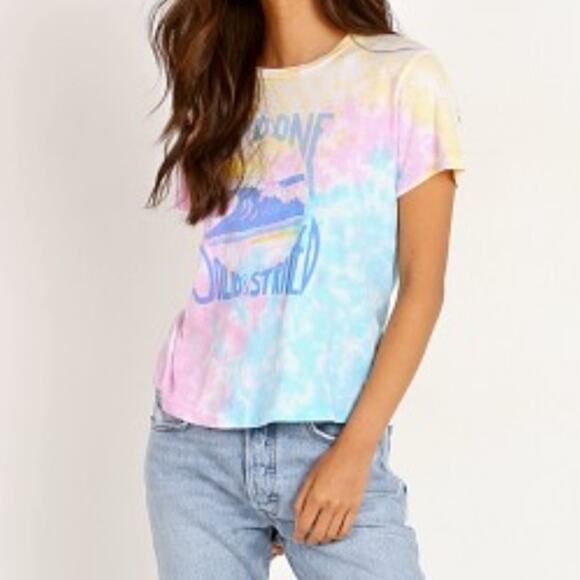 RE/DONE x Solid & Striped Venice Tie Dye Graphic Cotton Tee Womens Medium - Picture 4 of 8